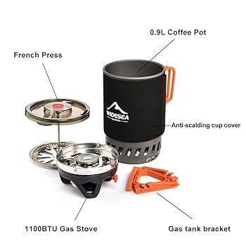 Compact Outdoor Cooking Pot Set