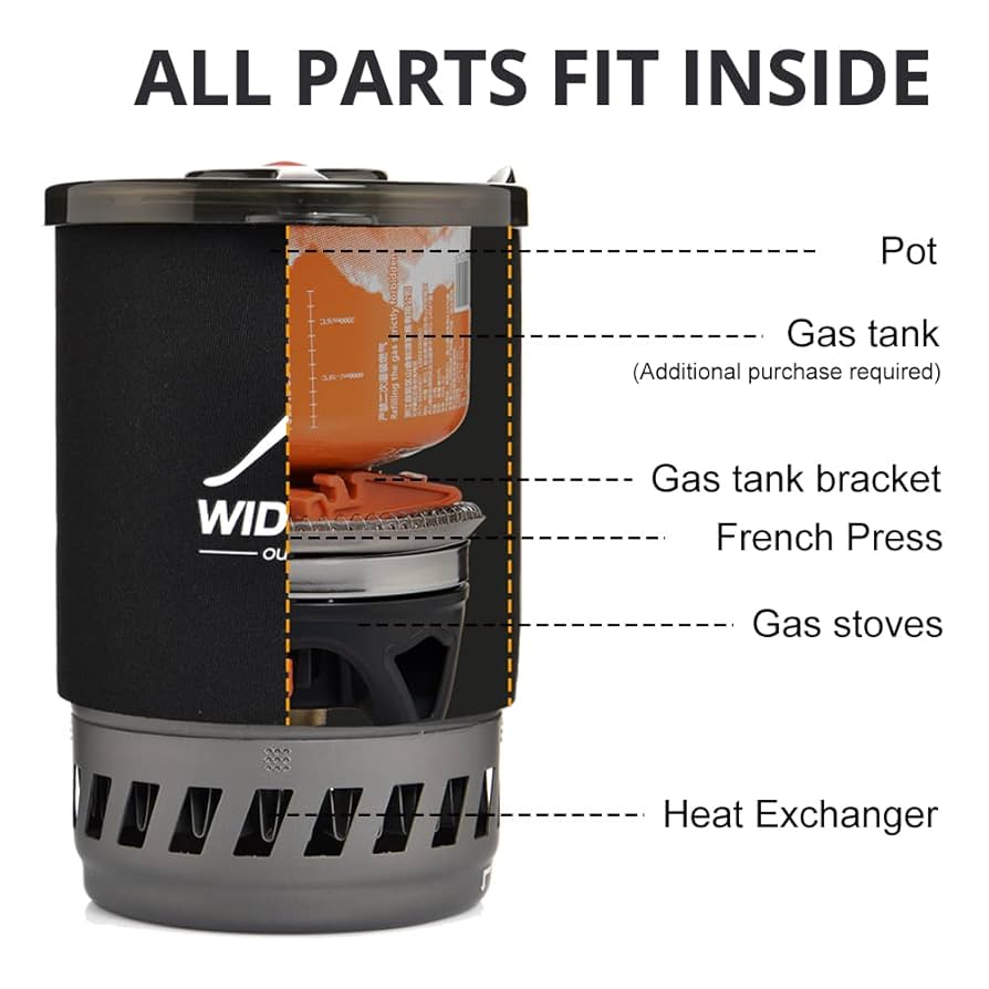 Compact Outdoor Cooking Pot Set