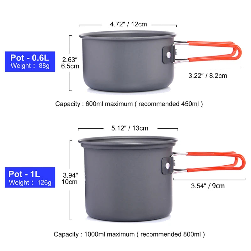 Outdoor Camping Cookware Set