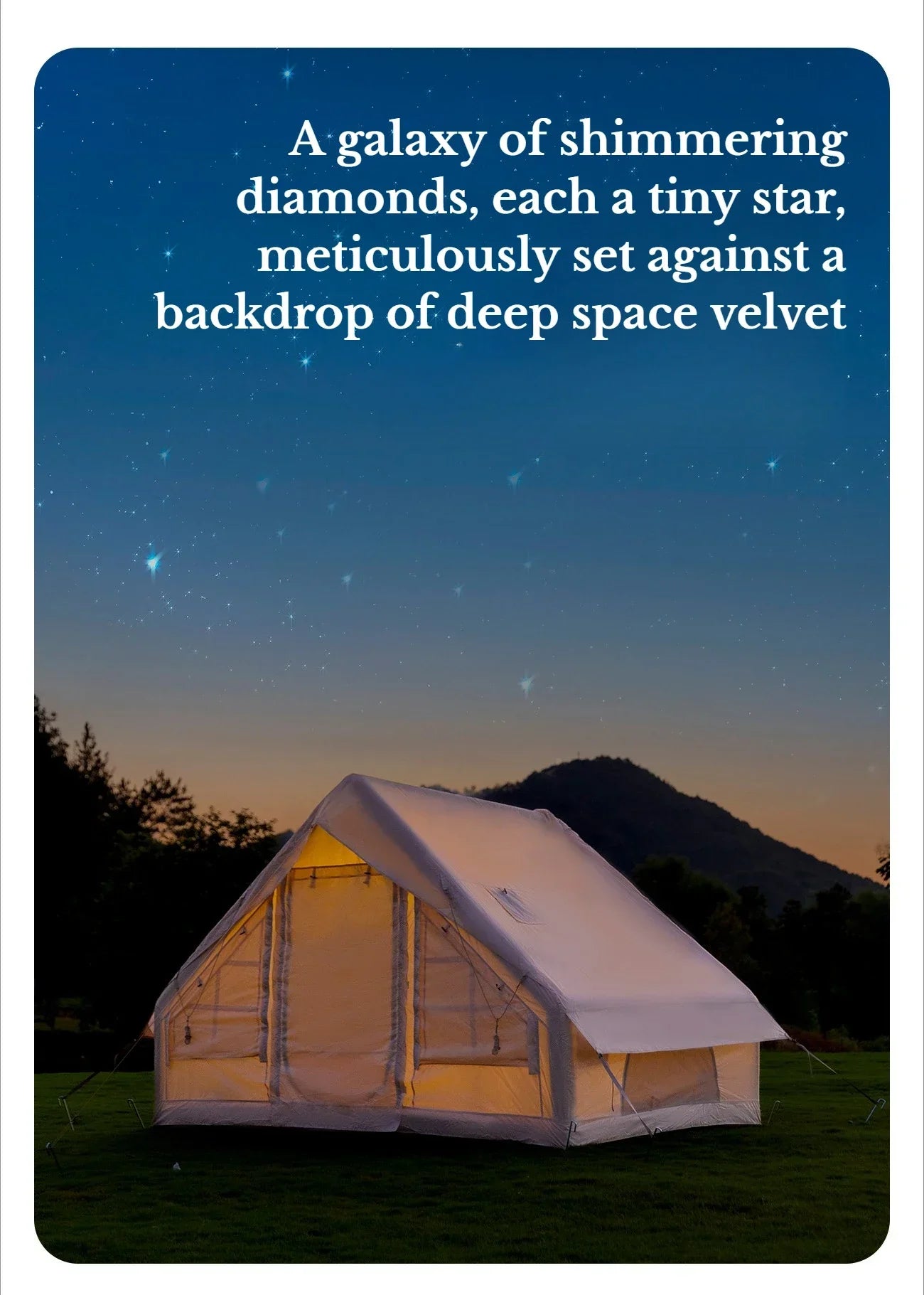 MOUNTAINHIKER Inflatable Skylight Tent
