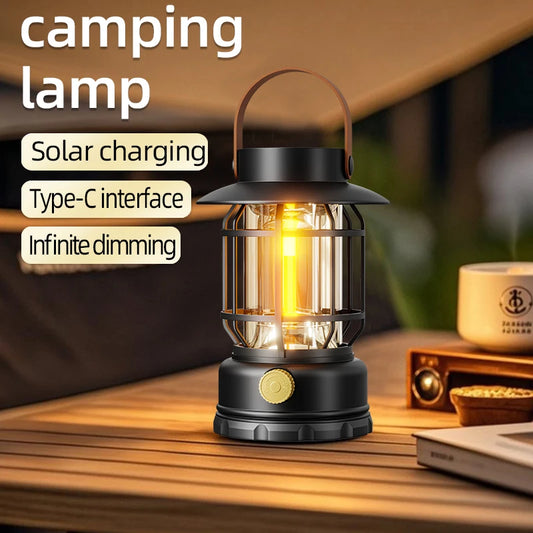 2-in-1 Solar USB Camping Lantern
